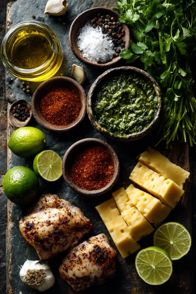 Grilled Salsa Verde Pepper Jack Chicken