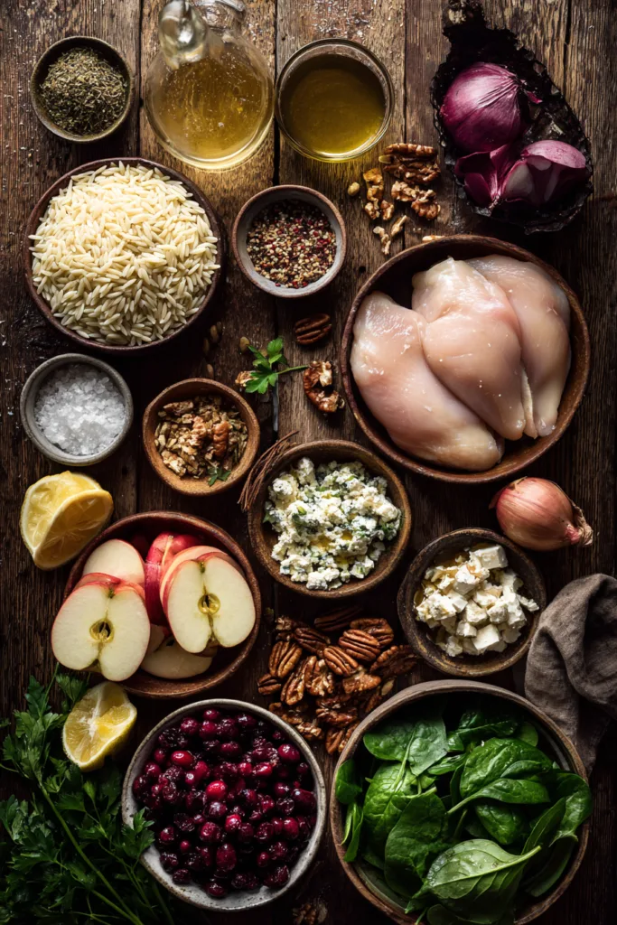 Cranberry Apple Chicken Orzo in Dijon Honey Vinaigrette 6 Cranberry Apple Chicken Orzo in Dijon Honey Vinaigrette