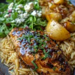 Maple Balsamic Chicken with Roasted Pear Orzo