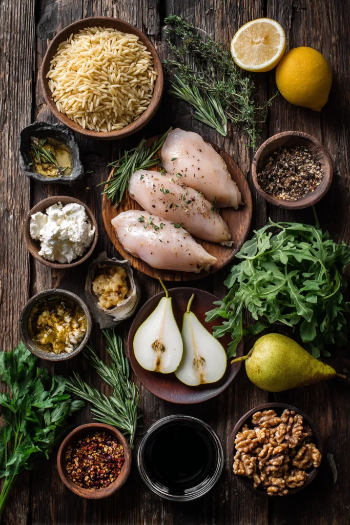 Maple Balsamic Chicken with Roasted Pear Orzo – 1 Irresistible Cozy Dinner Recipe 6 Maple Balsamic Chicken with Roasted Pear Orzo