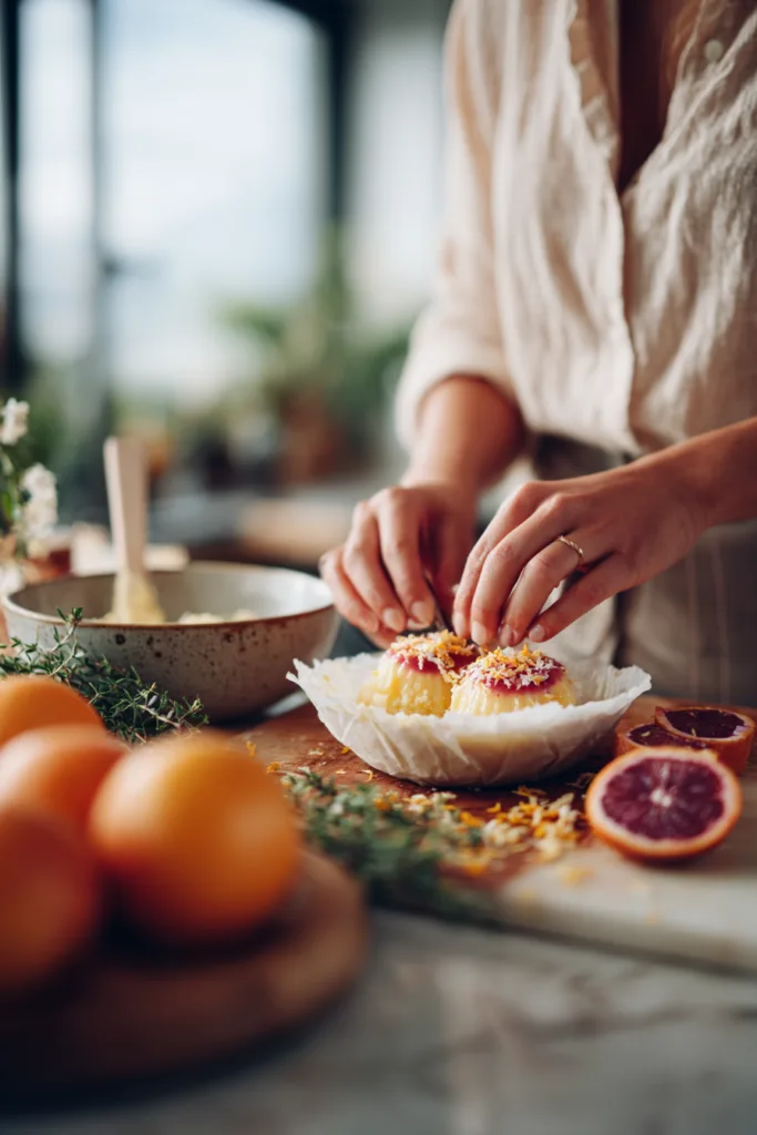 Blood Orange Cheesecake Bombs with Citrus Caramel Lava Center 7 Blood Orange Cheesecake Bombs with Citrus Caramel Lava Center
