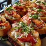 Lobster & Lemon Herb Butter Bruschetta