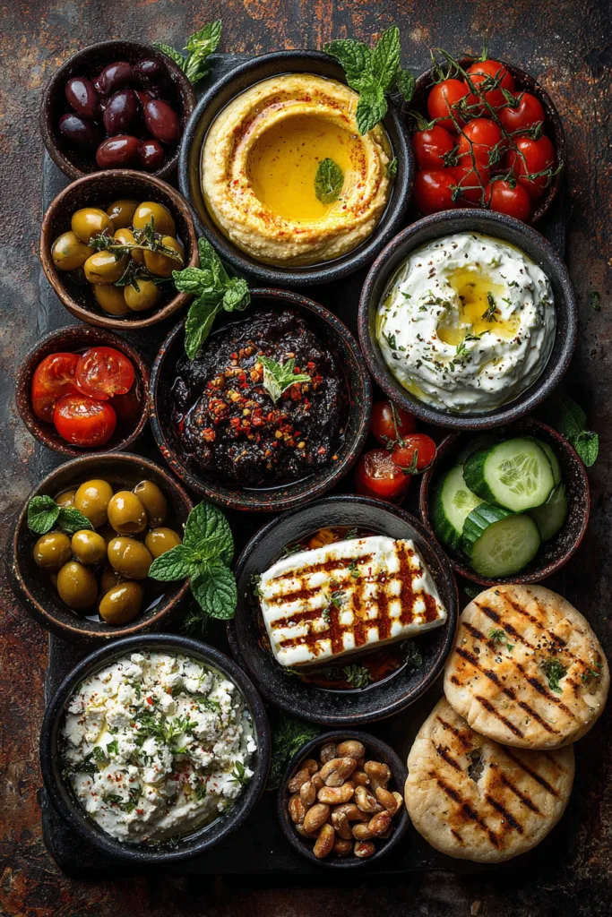 Mediterranean Mezze Tapas Platter