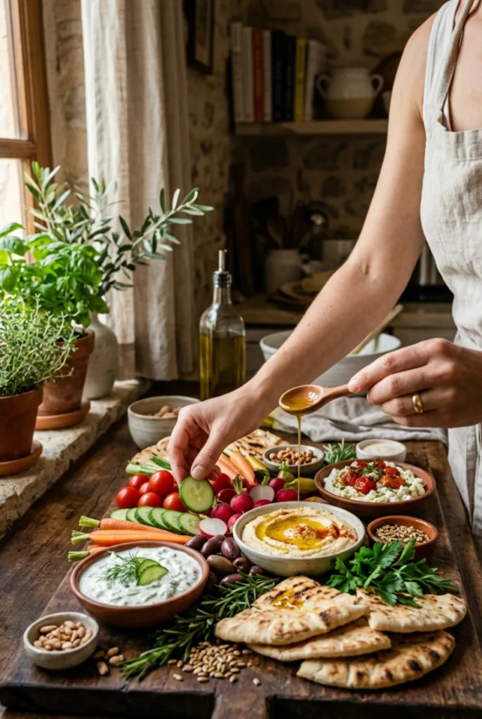 Mediterranean Mezze Tapas Platter