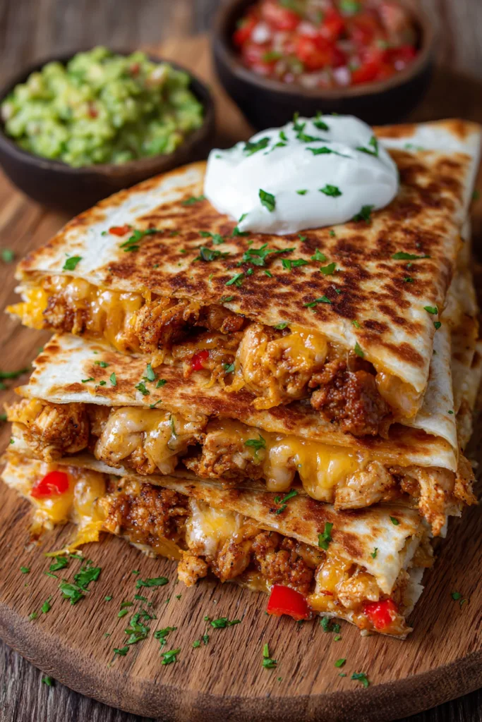 15-Minute Crispy Chicken Quesadillas 8 15-Minute Crispy Chicken Quesadillas