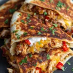 15-Minute Crispy Chicken Quesadillas