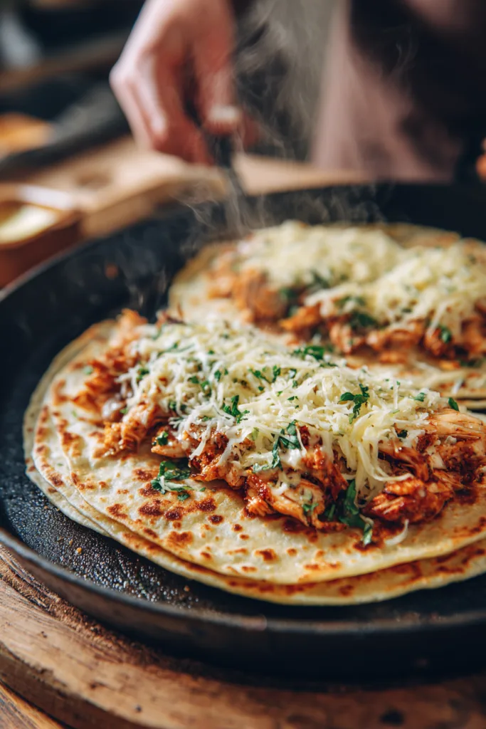 15-Minute Crispy Chicken Quesadillas 7 15-Minute Crispy Chicken Quesadillas