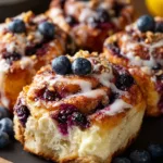 Blueberry Cheesecake Cinnamon Rolls