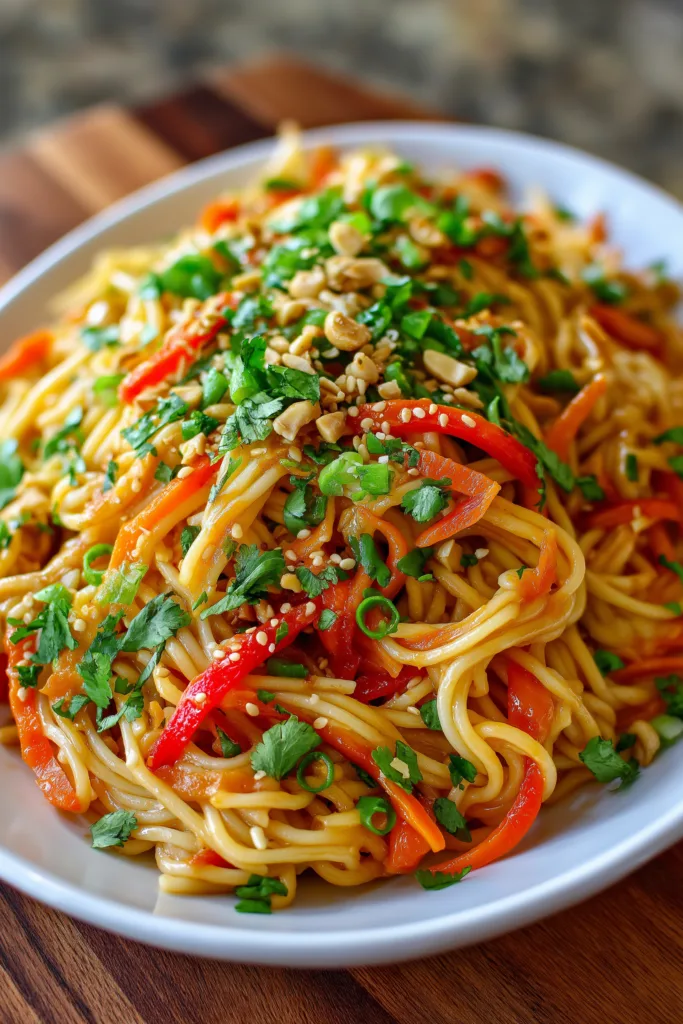Cold Sesame Peanut Noodles