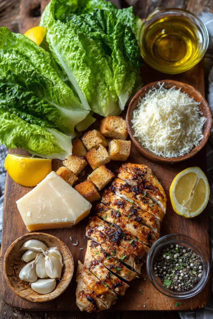 Easy Grilled Chicken Caesar Salad