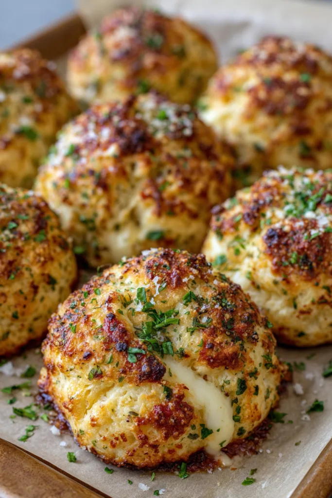 Gooey Mozzarella Biscuit Bombs 8 Gooey Mozzarella Biscuit Bombs