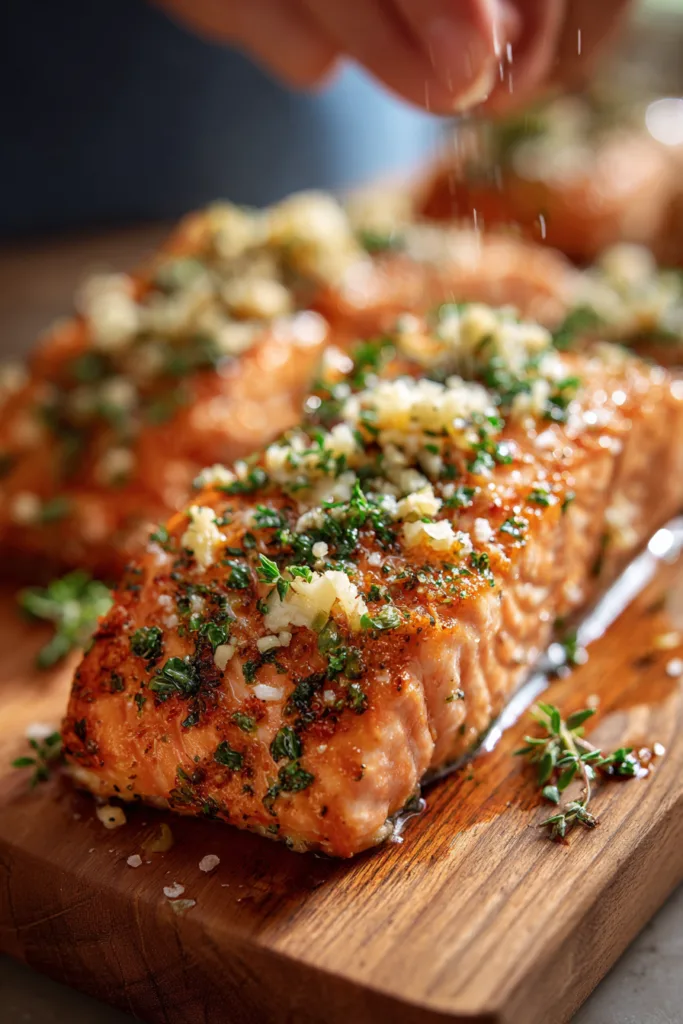 Healthy Air Fryer Lemon Garlic Salmon