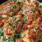 Keto Creamy Tuscan Chicken Skillet