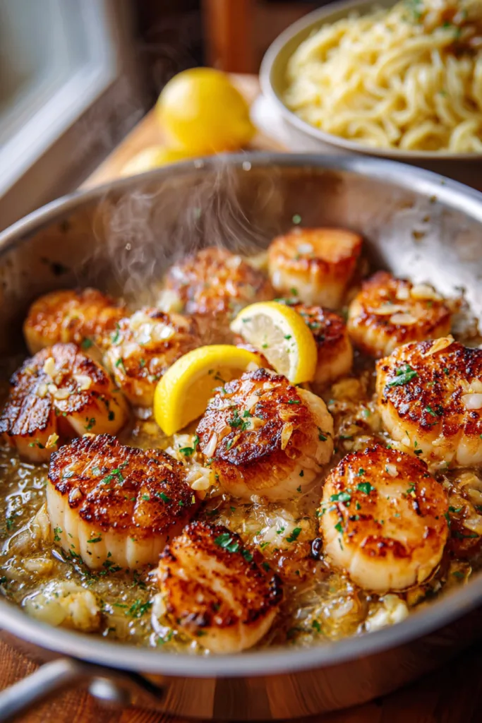 Lemon Garlic Butter Scallops with Creamy Orzo – 30-Minute Restaurant-Quality Dinner 7 Lemon Garlic Butter Scallops with Creamy Orzo