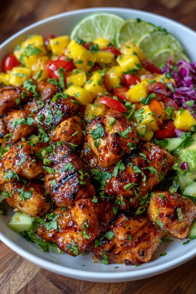 Maple Sriracha Grilled Chicken Bites – Sweet, Spicy & Easy Bowl Recipe 8 Maple Sriracha Grilled Chicken Bites