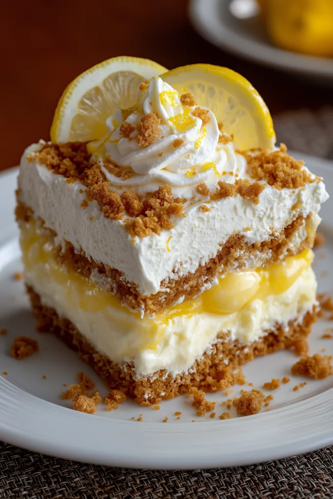 No-Bake Icebox Lemon Cake