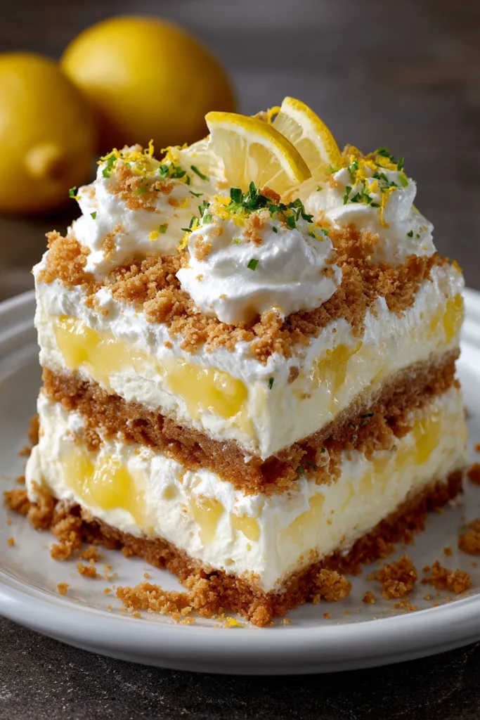 No-Bake Icebox Lemon Cake – 1 Irresistible Easy Summer Dessert 8 No-Bake Icebox Lemon Cake
