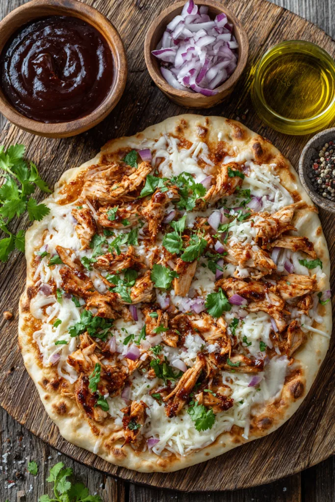 Quick BBQ Chicken Flatbread Pizza 6 Quick BBQ Chicken Flatbread Pizza