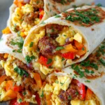 Quick Breakfast Burrito with Scrambled Eggs
