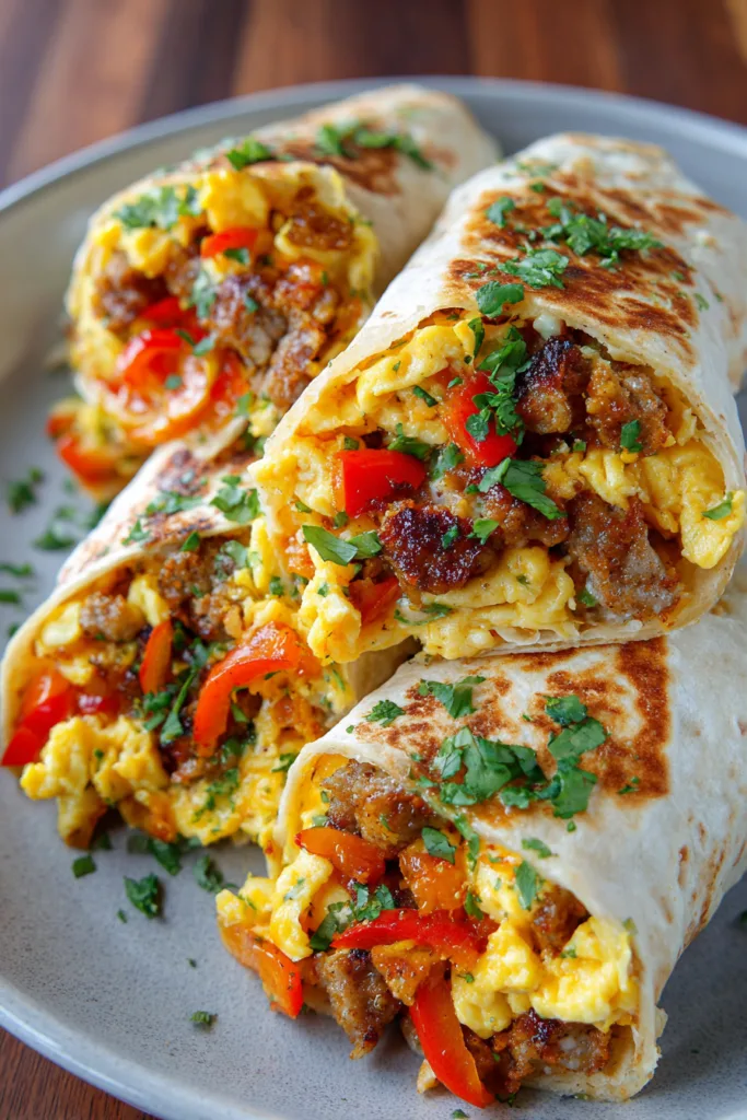 Quick Breakfast Burrito with Scrambled Eggs – Easy 20-Minute Family Breakfast 8 Quick Breakfast Burrito with Scrambled Eggs