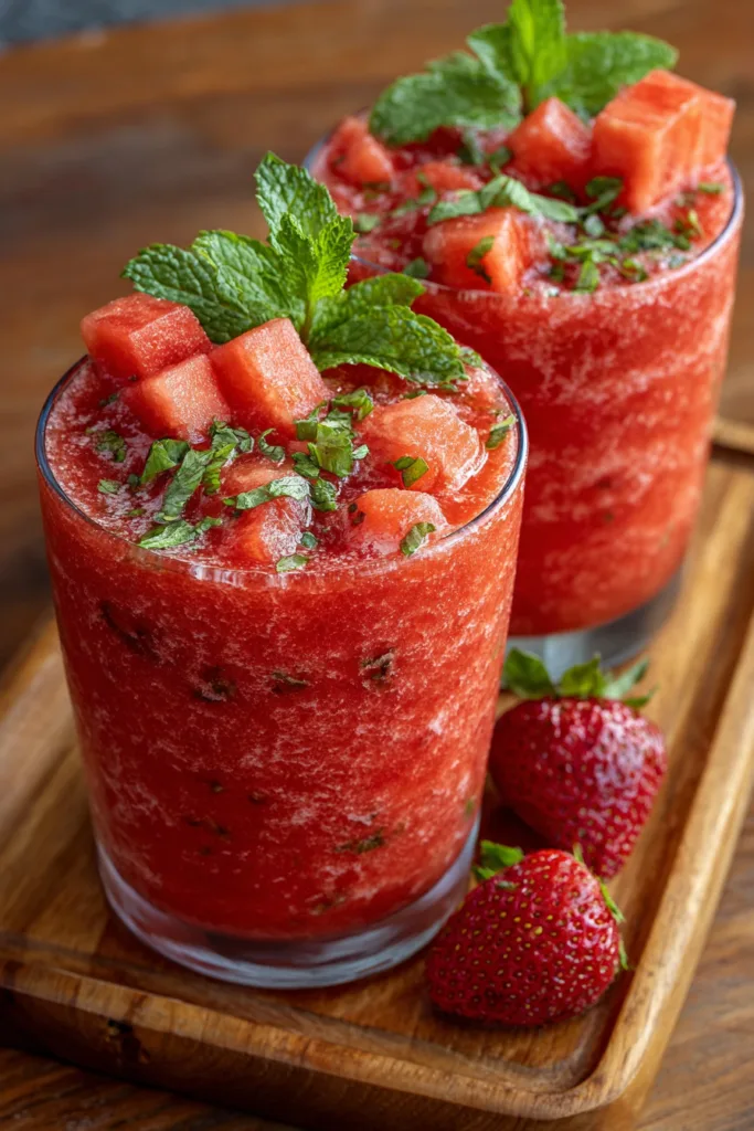 Refreshing Strawberry Watermelon Smoothie: 1 Irresistible Summer Delight 8 Refreshing Strawberry Watermelon Smoothie