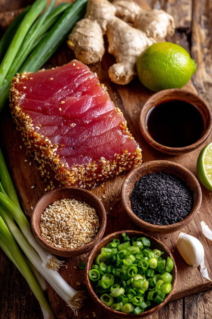 Sesame Crusted Tuna Steak: Amazing 20-Minute Recipe You'll Love 6 Sesame Crusted Tuna Steak with Wasabi Sauce