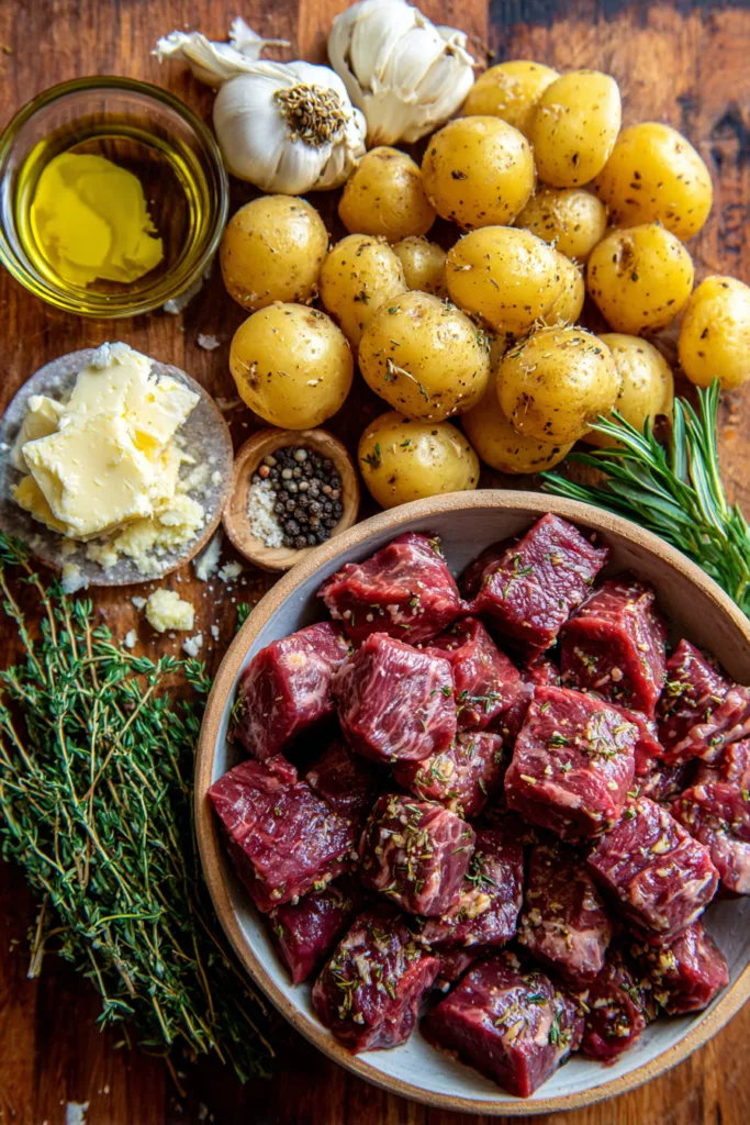 Slow Cooker Garlic Butter Beef Bites & Potatoes | Easy Family Dinner 6 Slow Cooker Garlic Butter Beef Bites & Potatoes