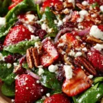 Strawberry Spinach Salad with Balsamic Glaze