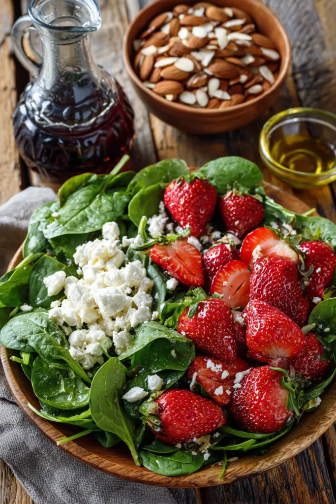 Strawberry Spinach Salad with Balsamic Glaze – 15-Minute Irresistible Summer Favorite 6 Strawberry Spinach Salad with Balsamic Glaze