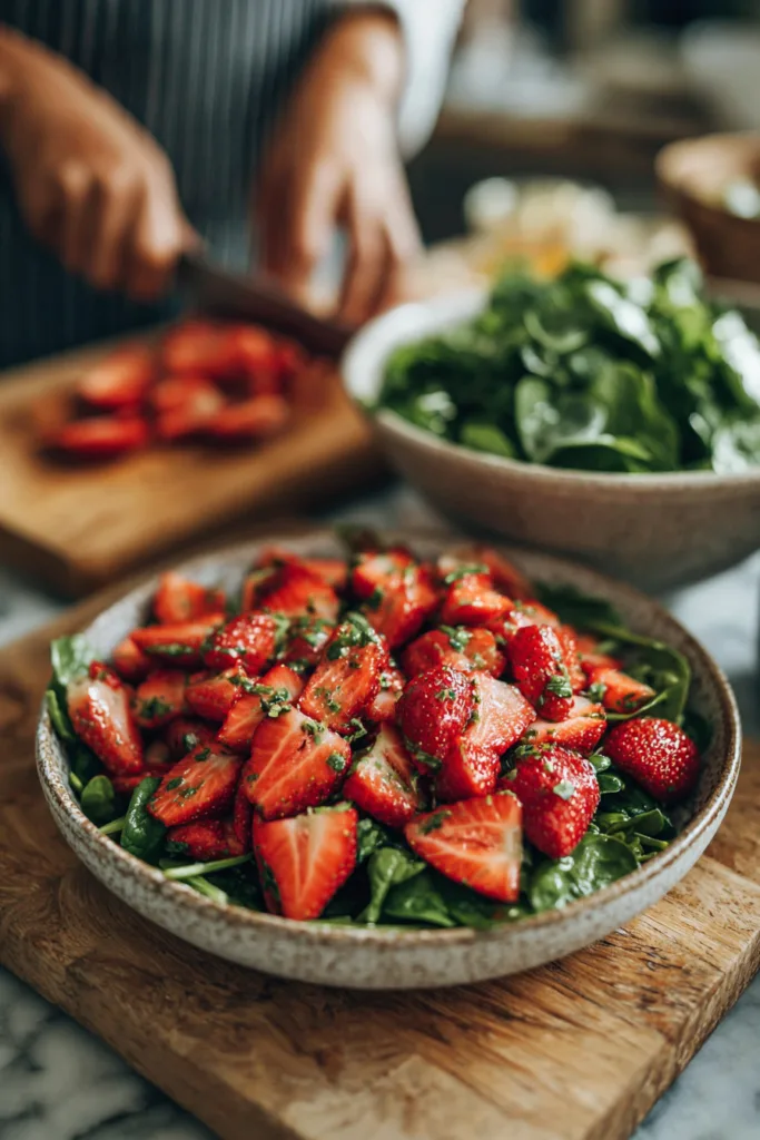 Strawberry Spinach Salad with Balsamic Glaze – 15-Minute Irresistible Summer Favorite 7 Strawberry Spinach Salad with Balsamic Glaze