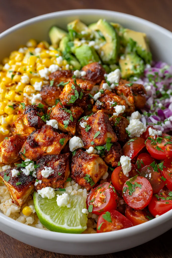 Street Corn Chicken Bowl