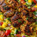Tropical Mango Chicken Orzo with Lime Vinaigrette