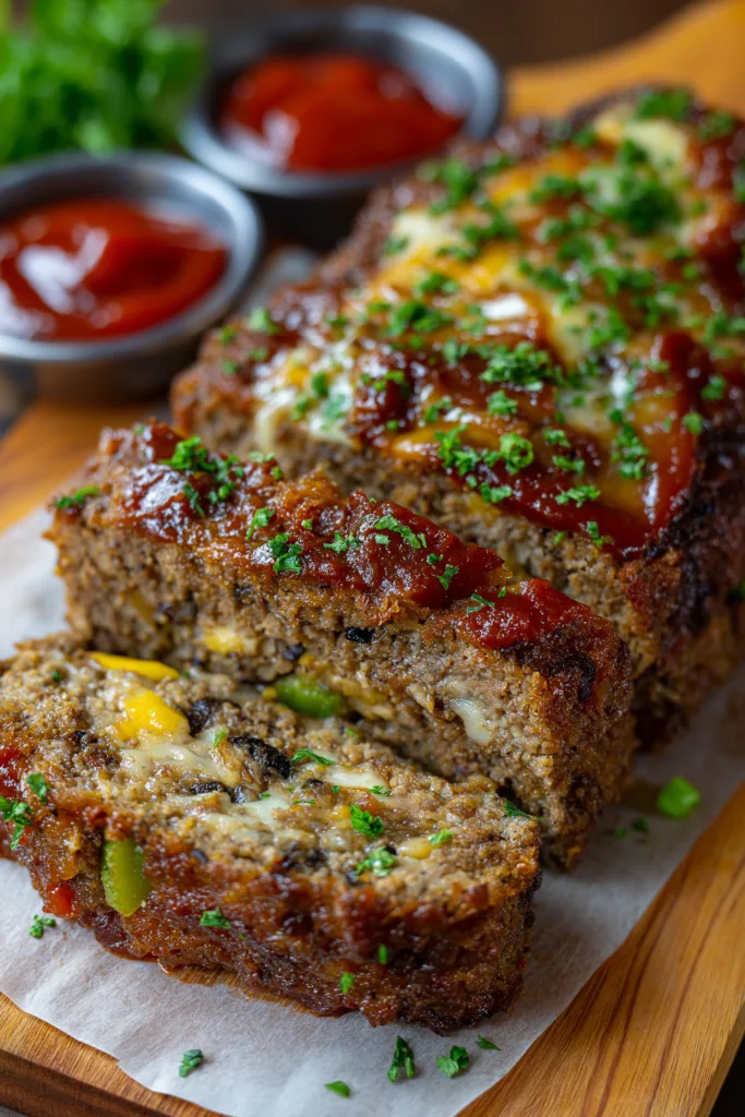 Classic Philly Cheesesteak Meatloaf