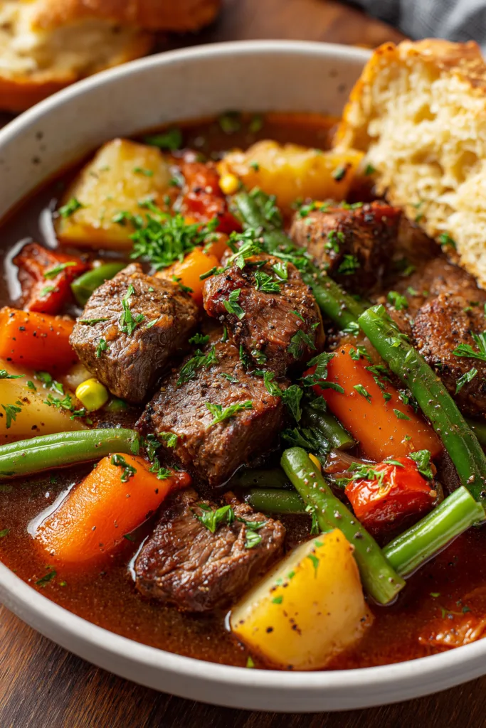 Crock Pot Beef Vegetable Soup