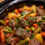 Crock Pot Beef Vegetable Soup